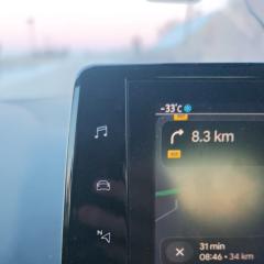 -33,0 °C užfiksavo Alytaus r. ir Prienų r. riboje, tarp į Peršėkės upės bei Žiūronių