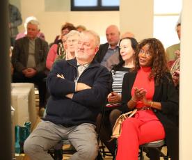 Gintaras Šiurkus su žmona Irene Ndiaye.