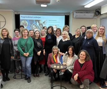 Projekto partnerių mokymai Alytaus Jurgio Kunčino viešojoje bibliotekoje.