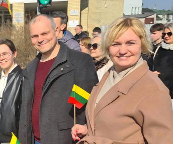 Raimundas Petravičius su žmona Dvile ir dukra Austėja